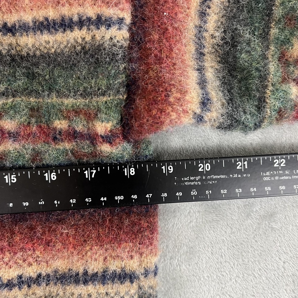 Vintage Nautica Sweater Mens Large Multicolor Wool Crewneck Knit Hong Kong 90s - Picture 6 of 8